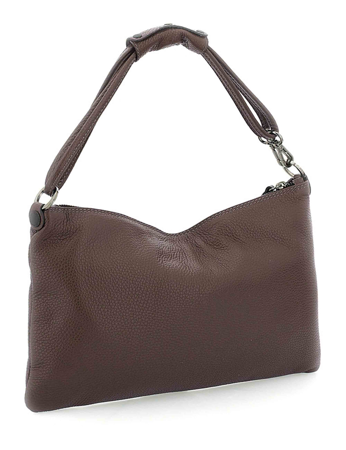 Borsa Beyonce Est West M donna in pelle di vitello martellata marrone monospalla trasformabile G012100T2 X2428_C1551 Gabs 