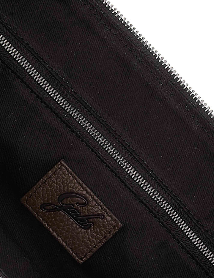 Borsa Beyonce Est West M donna in pelle di vitello martellata marrone monospalla trasformabile G012100T2 X2428_C1551 Gabs 