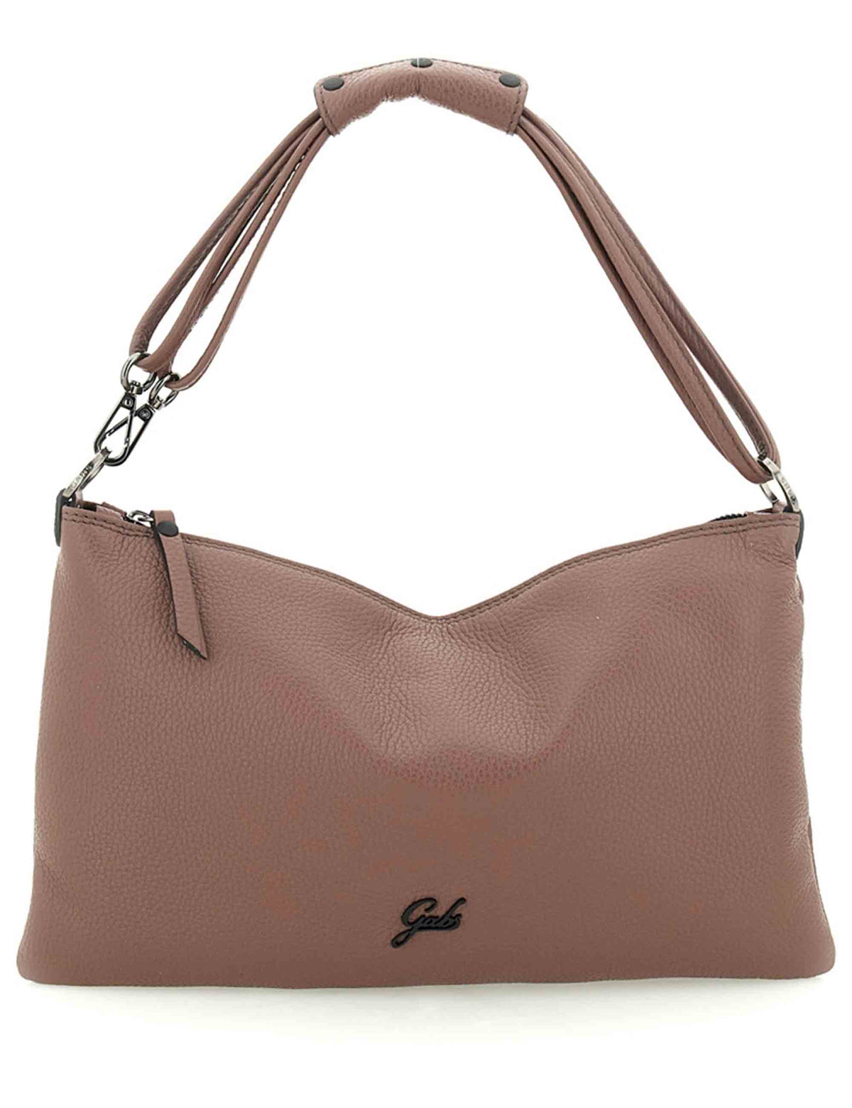 Borsa Beyonce Est West M donna in pelle di vitello martellata taupe monospalla trasformabile G012100T2 X2428_C1560 Gabs 