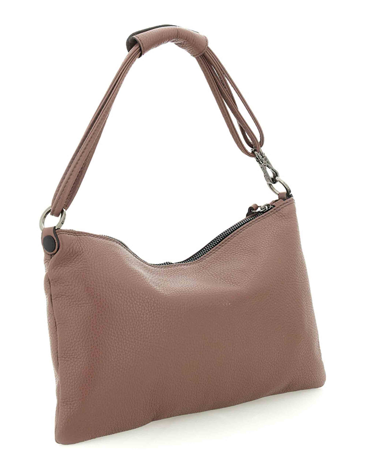 Borsa Beyonce Est West M donna in pelle di vitello martellata taupe monospalla trasformabile G012100T2 X2428_C1560 Gabs 