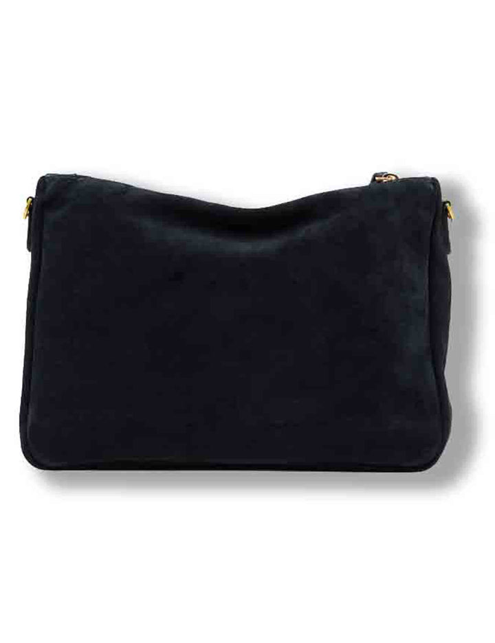 Borsa Nora Pouch donna in pelle scamosciata blu con tracolla e cinturino BS10225 CM-PL_14596 Gianni Chiarini 