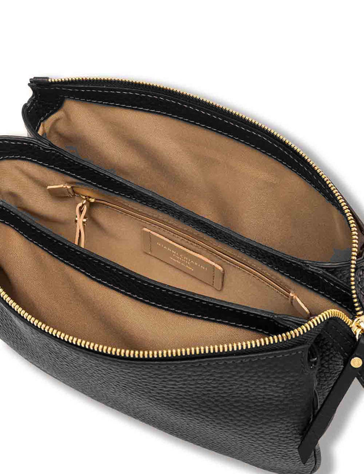Borsa Brooke donna in pelle grana maxi nera con manico removibile BS10913 RNG_001 Gianni Chiarini 