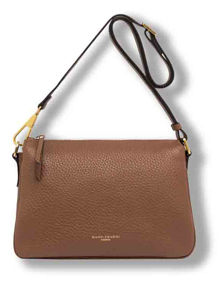 Borsa Brooke donna in pelle grana maxi cuoio con manico removibile BS10913 RNG_331 Gianni Chiarini 