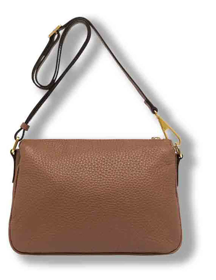 Borsa Brooke donna in pelle grana maxi cuoio con manico removibile BS10913 RNG_331 Gianni Chiarini 