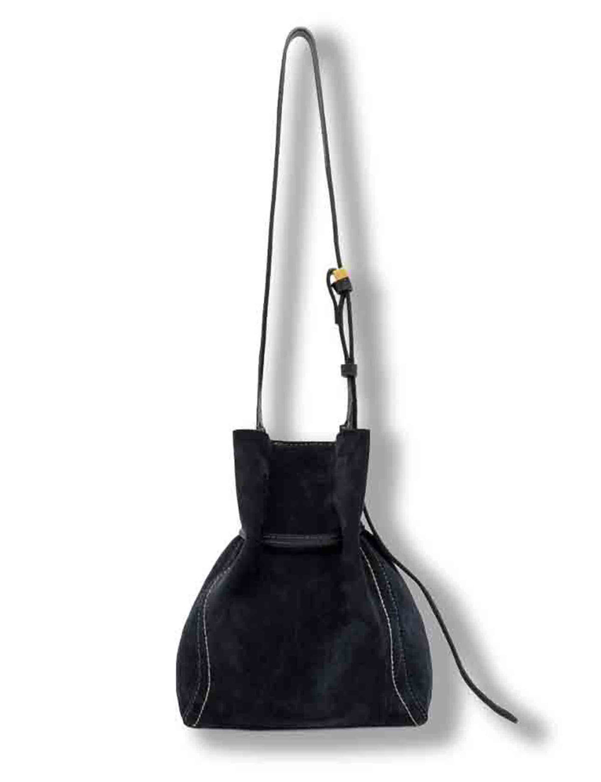 Borsa Sienna donna in pelle scamosciata blu con impunture a contrasto e pochette BS11786 CM-PL_14596 Gianni Chiarini 