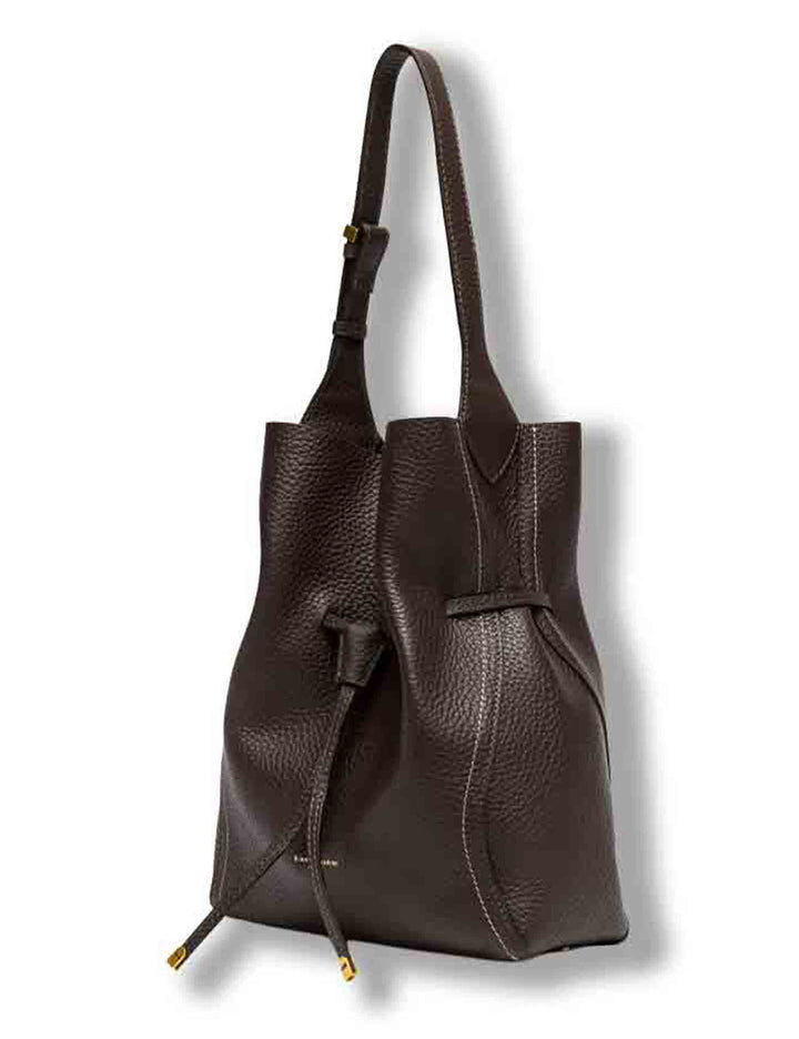 Borsa Sienna grande donna in pelle martellata grana maxi marrone con impunture e pochette BS11787 RNGDBLT.U._2107 Gianni Chiarini 