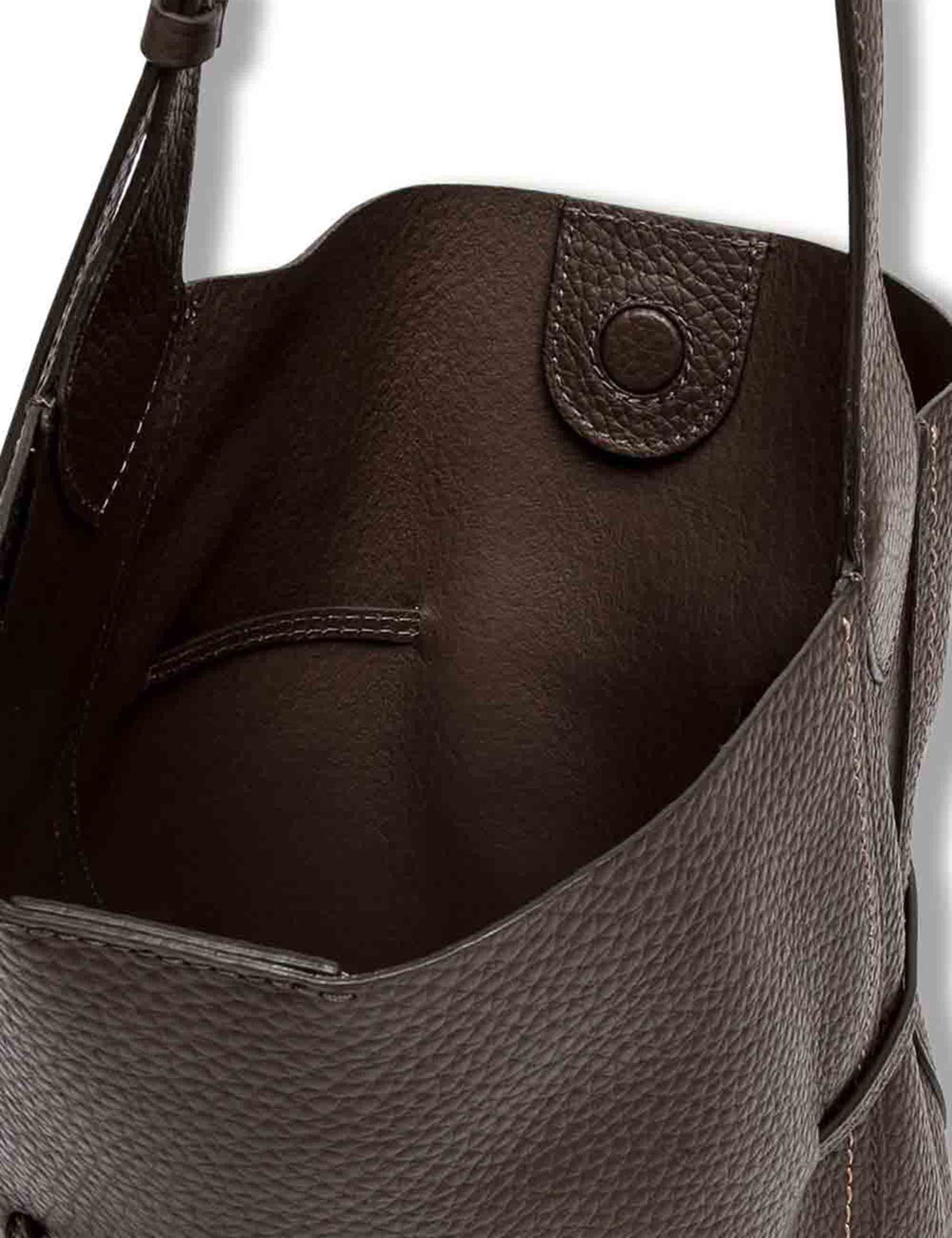 Borsa Sienna grande donna in pelle martellata grana maxi marrone con impunture e pochette BS11787 RNGDBLT.U._2107 Gianni Chiarini 