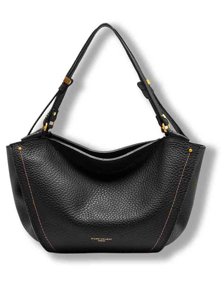 Borsa Bloom donna in pelle double grana maxi nera con silhouette a tulipano BS12226 RNGDBLT.U._001 Gianni Chiarini 