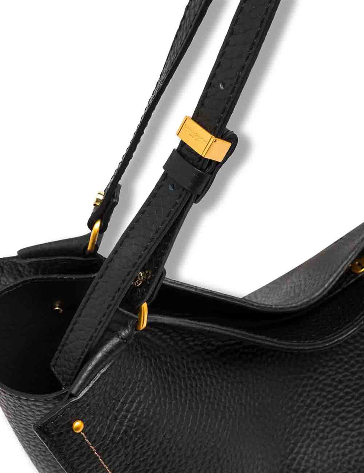 Borsa Bloom donna in pelle double grana maxi nera con silhouette a tulipano BS12226 RNGDBLT.U._001 Gianni Chiarini 