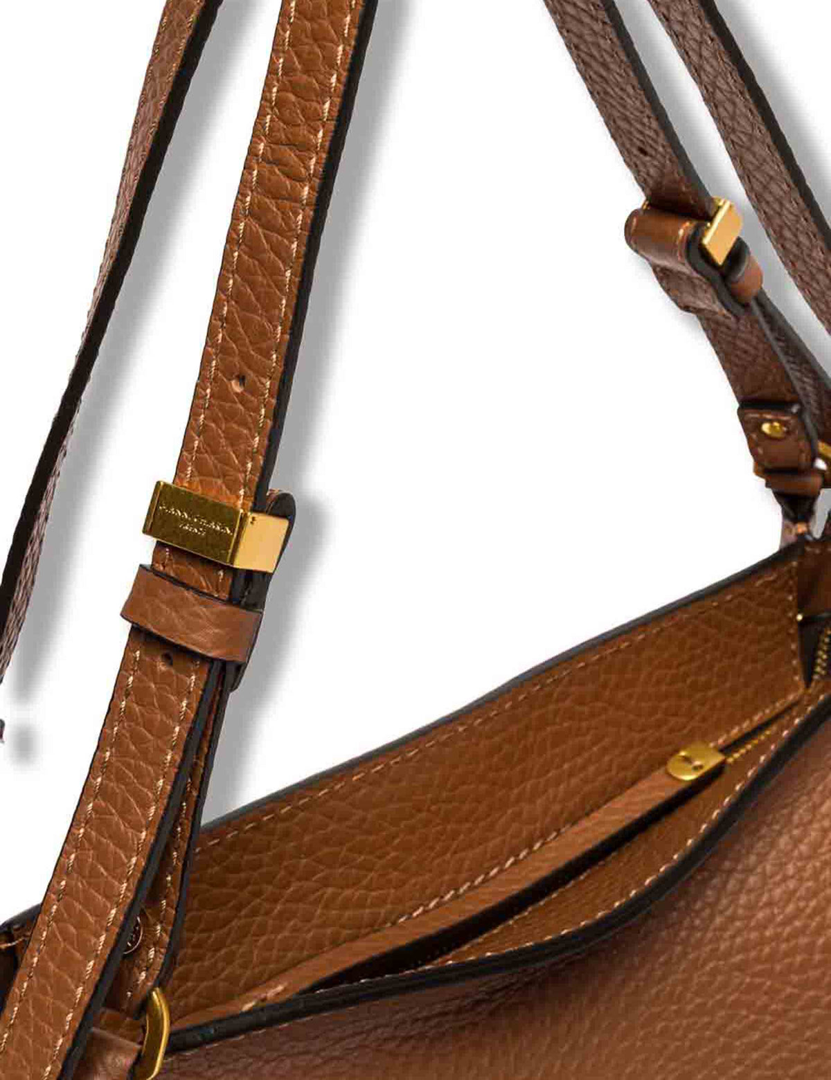 Borsa Bloom donna in pelle double grana maxi cuoio con silhouette a tulipano BS12226 RNGDBLT.U._331 Gianni Chiarini 