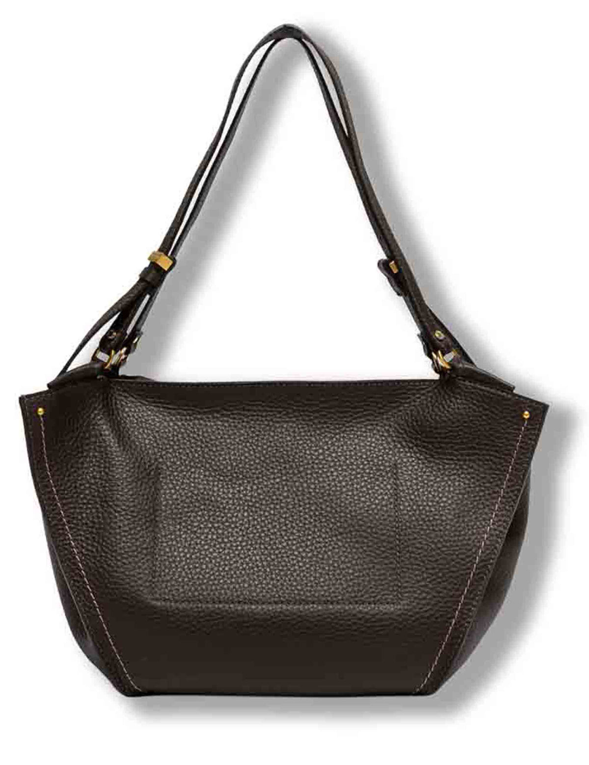 Borsa Bloom grande donna in pelle double grana maxi marrone con silhouette a tulipano BS12227 RNGDBLT.U._2107 Gianni Chiarini 