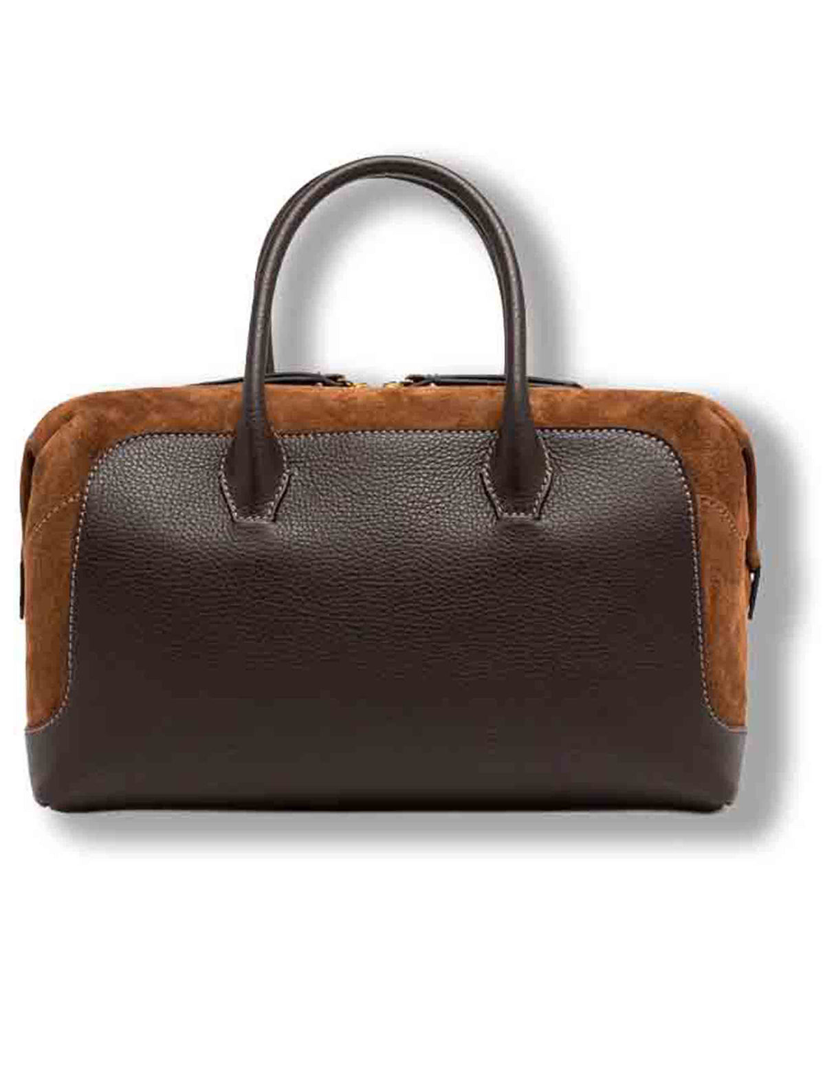 Borsa Gemma grande donna in pelle martellata marrone con fianchi in suede e tracolla removibile BS12241 COMMGRN-CM_14678 Gianni Chiarini 