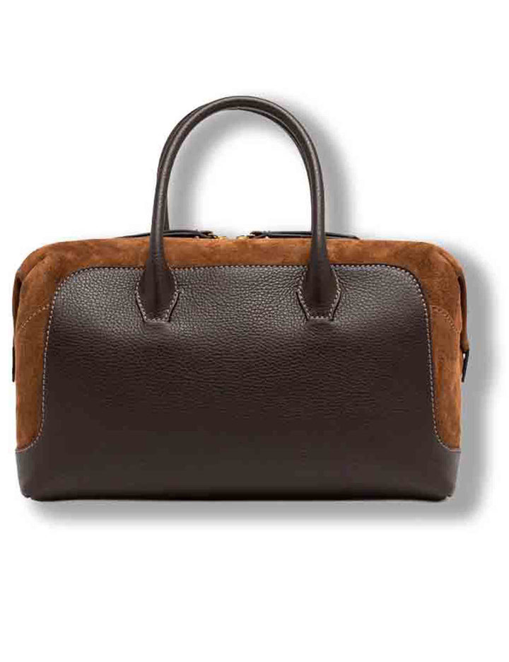 Borsa Gemma grande donna in pelle martellata marrone con fianchi in suede e tracolla removibile BS12241 COMMGRN-CM_14678 Gianni Chiarini 
