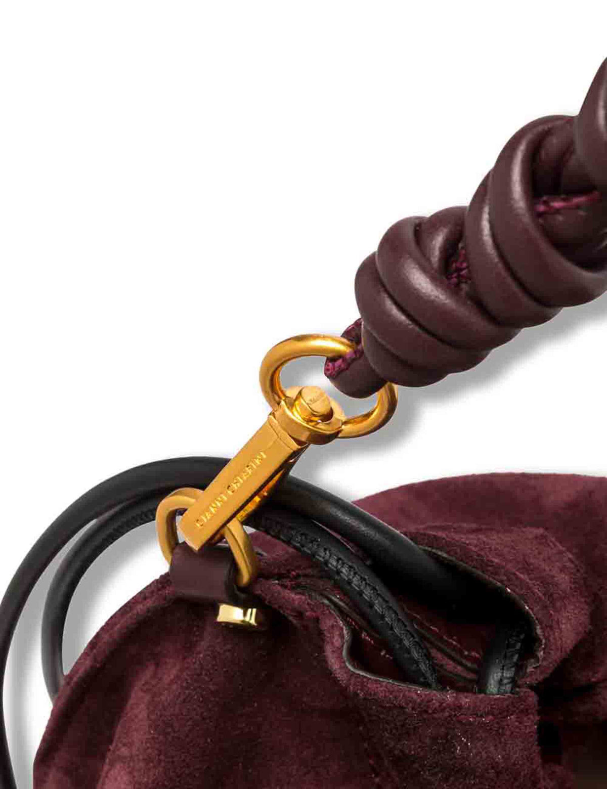 Borsa Morgana grande donna in pelle scamosciata bordeaux con shape arricciata e doppia portabilità BS12261 CM-PL_7580 Gianni Chiarini 