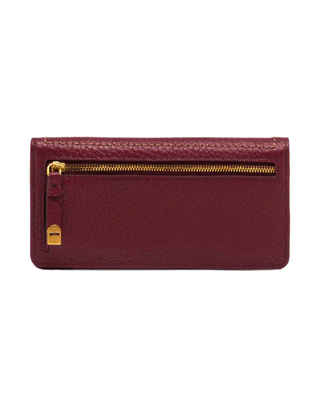 Portafogli donna Bubble in pelle grana maxi rosso con impunture a contrasto PF5041 GRN_14601 Gianni Chiarini 