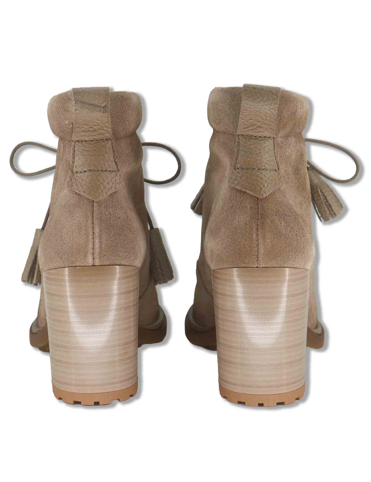 Stivaletti ankle boot donna Hispanitas in camoscio taupe con lacci vaschettone zip interna e tacco comodo HI265065 CASTORO Hispanitas 