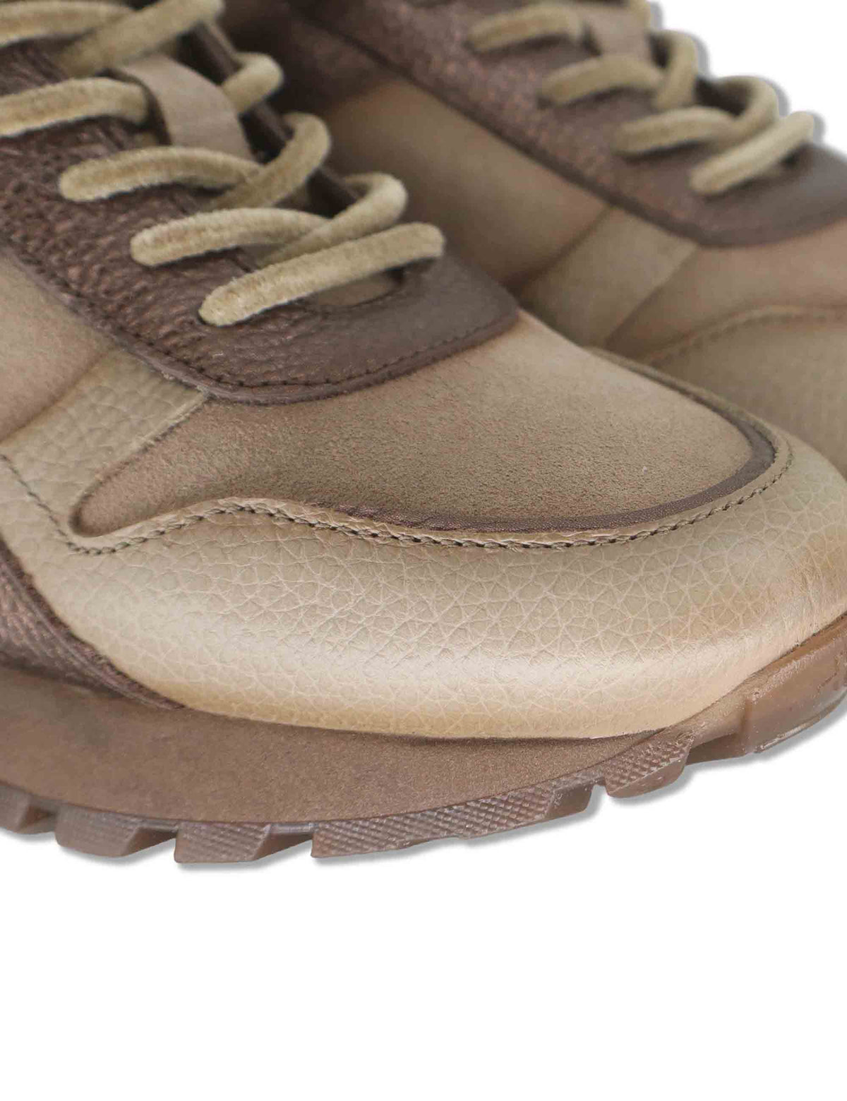 Sneakers donna in pelle beige ultra leggera con tecnologia Triflow HI265095 CASTORO Hispanitas 