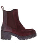 Beatles in camoscio ingrassato bordeaux con suola carrarmato Donna HI265100 BORDO