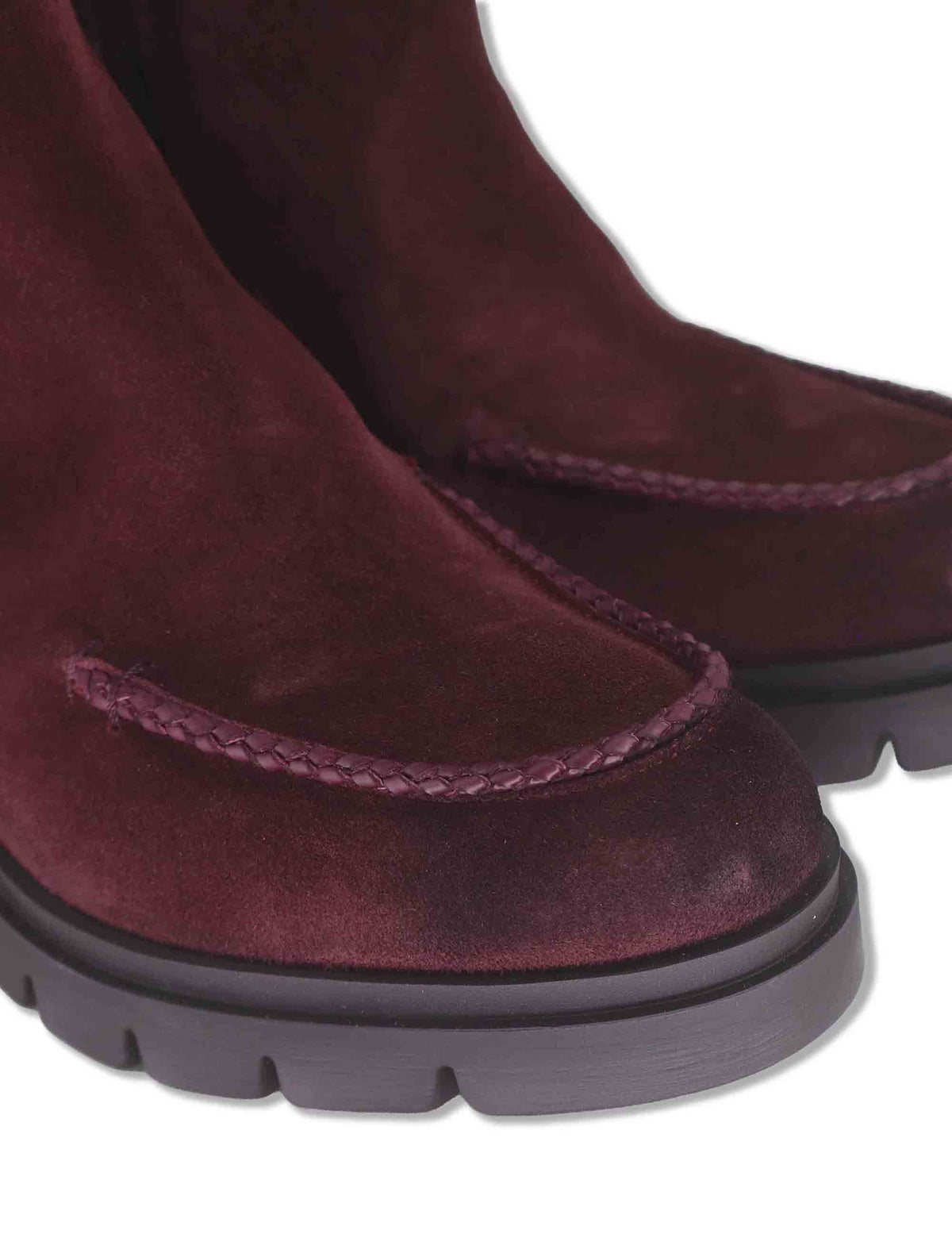 Stivaletti beatles donna in camoscio ingrassato nero con elastici laterali e suola carrarmato HI265100 BORDO Hispanitas 
