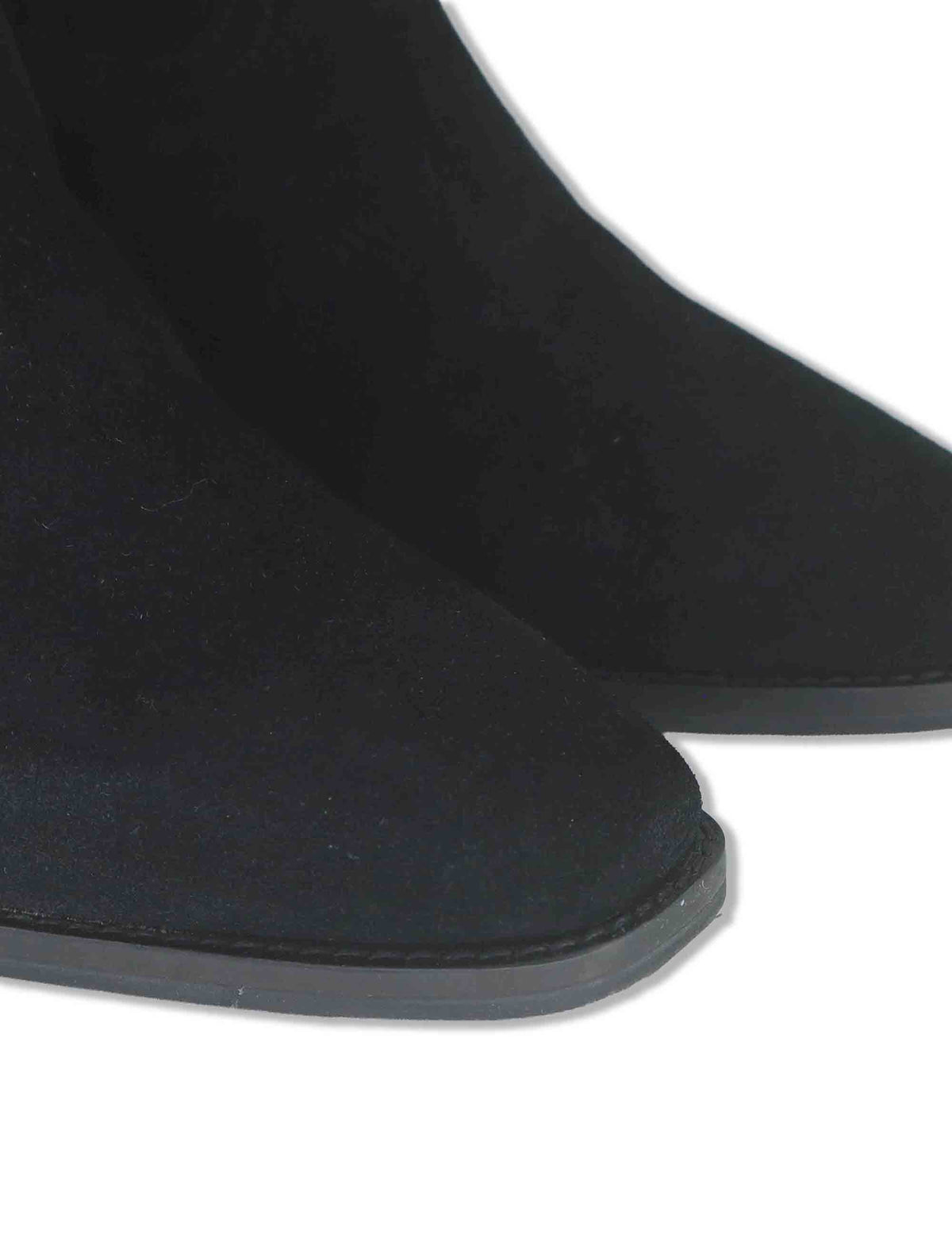Stivaletti donna in camoscio nero con tacco messicano J1161 001 Janet & Janet 