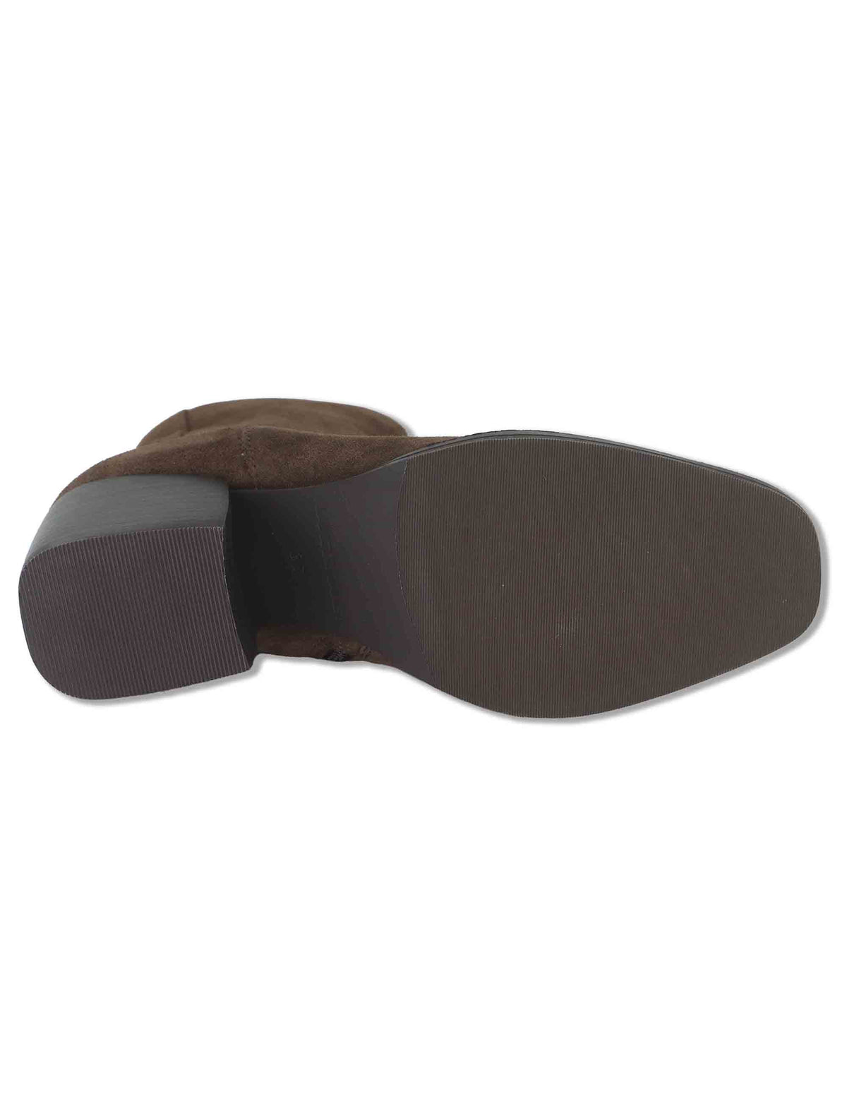 Stivaletti donna in camoscio marrone con tacco messicano J1161 014 Janet & Janet 