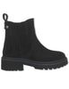 Stiveletti in camoscio nero con suola carrarmato Donna J1182 001