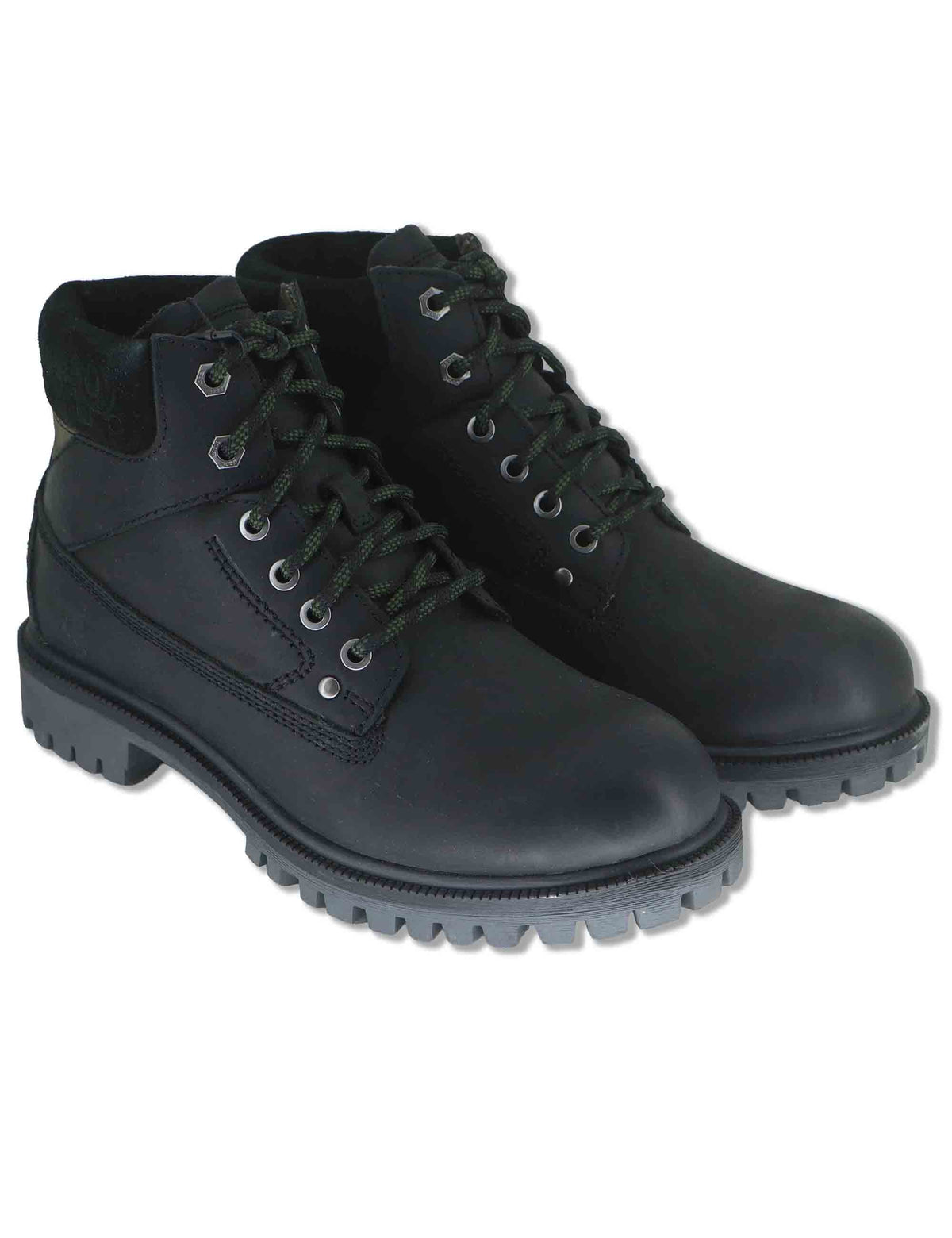 Stivaletti stringati uomo Willys Bold in pelle nera modello trekking JM62001A 062 Jeep 