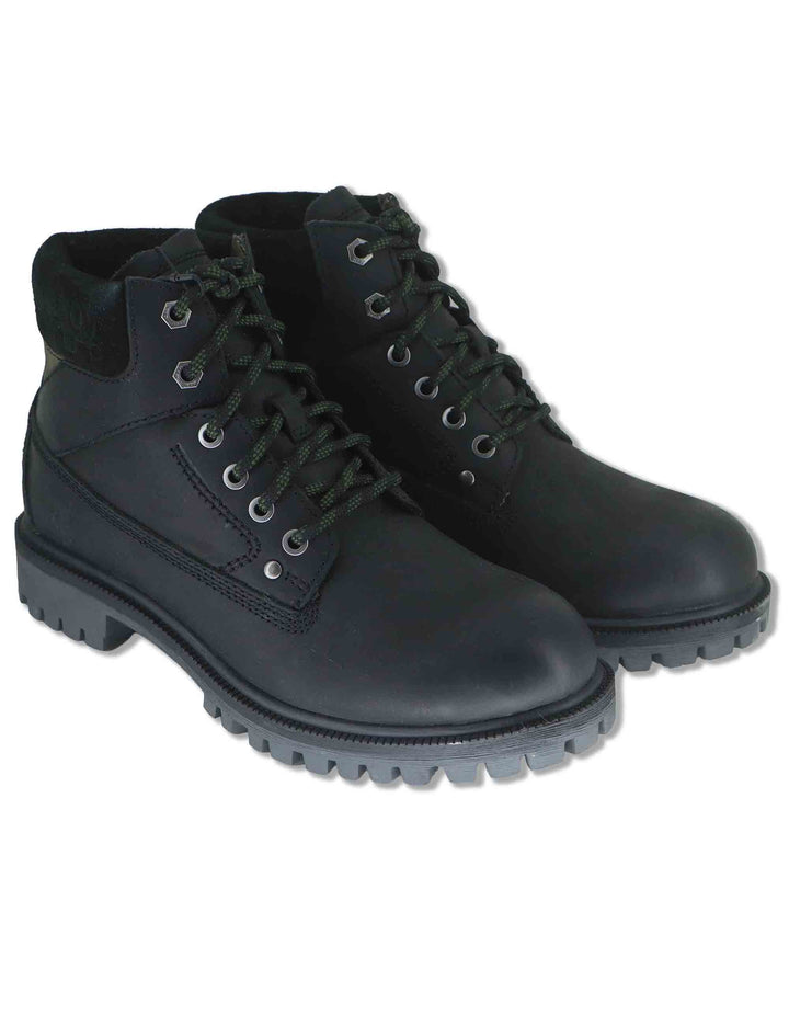 Stivaletti stringati uomo Willys Bold in pelle nera modello trekking JM62001A 062 Jeep 