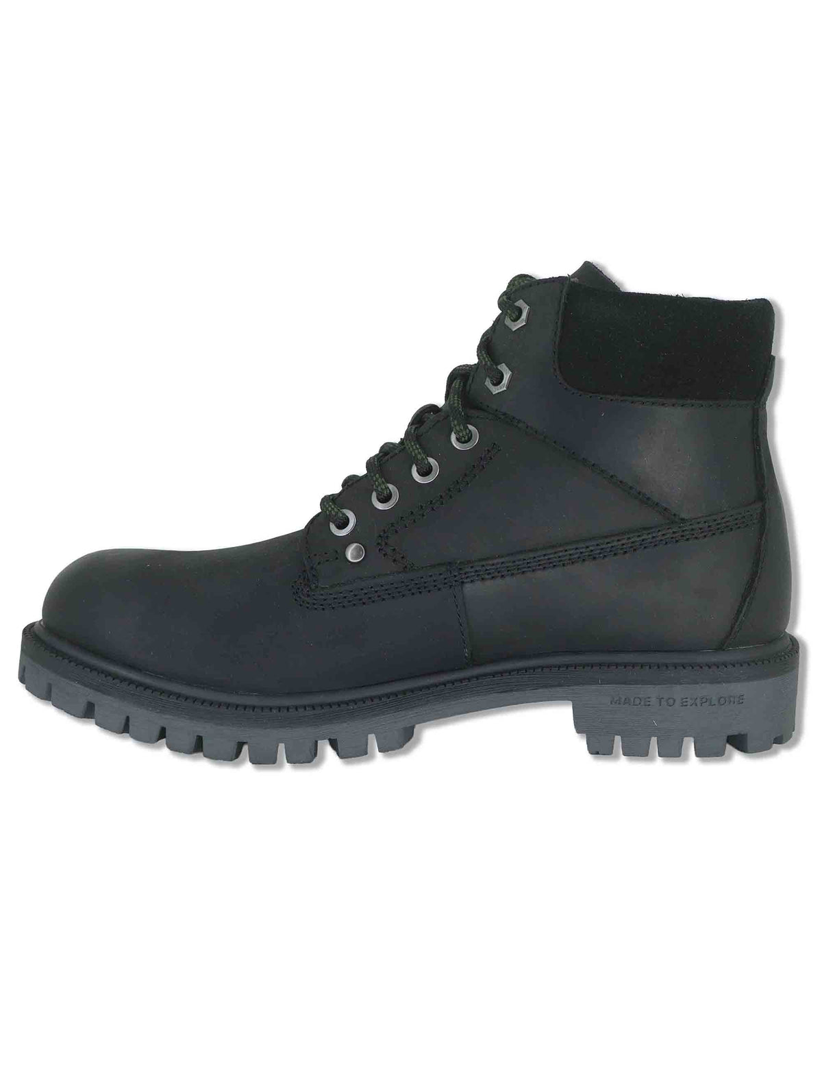 Stivaletti stringati uomo Willys Bold in pelle nera modello trekking JM62001A 062 Jeep 