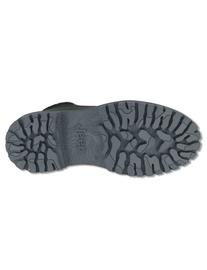 Stivaletti stringati uomo Willys Bold in pelle nera modello trekking JM62001A 062 Jeep 