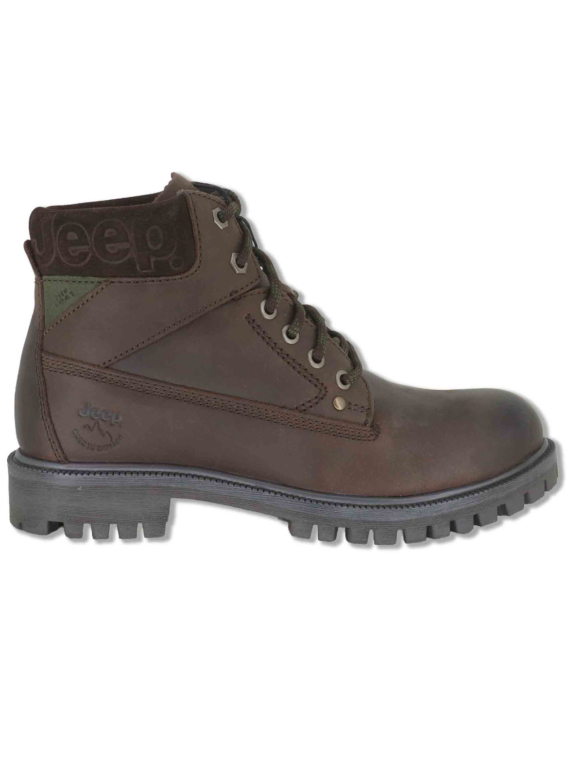 Stivaletti stringati uomo Willys Bold in pelle marrone modello trekking JM62001A 108 Jeep 