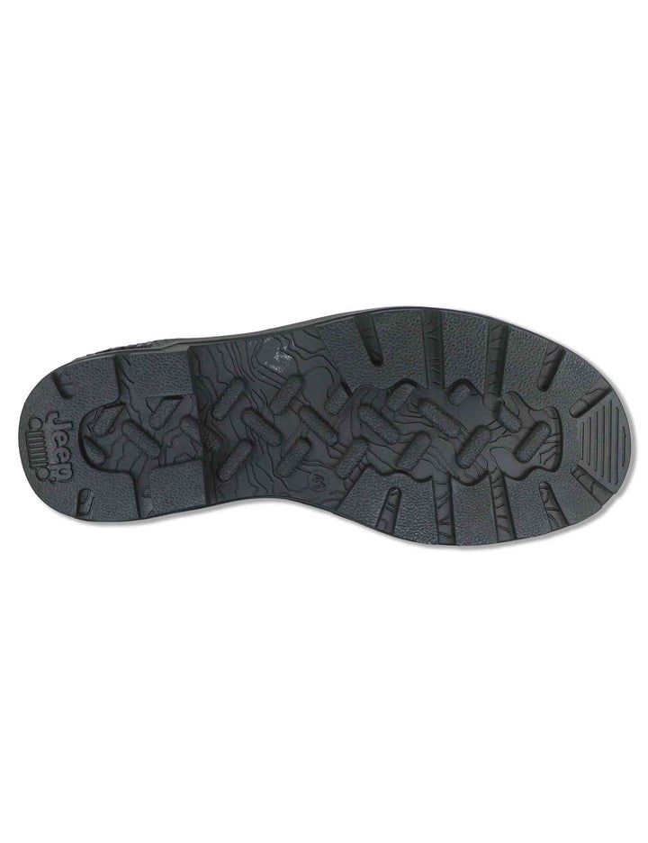 Stivaletti beatles uomo Quad in pelle nera modello trekking con suola in gomma JM62010A 296 Jeep 