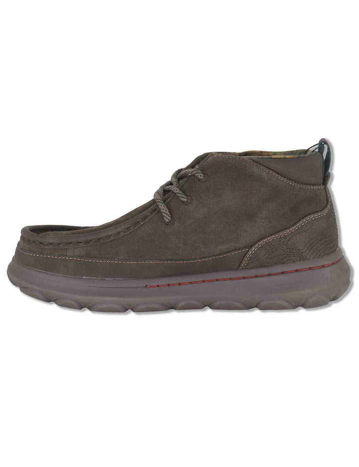 Stivaletti stringati uomo Kauai Walla Mid in camoscio marrone con vaschettone cucito JM62021A 030 Jeep 