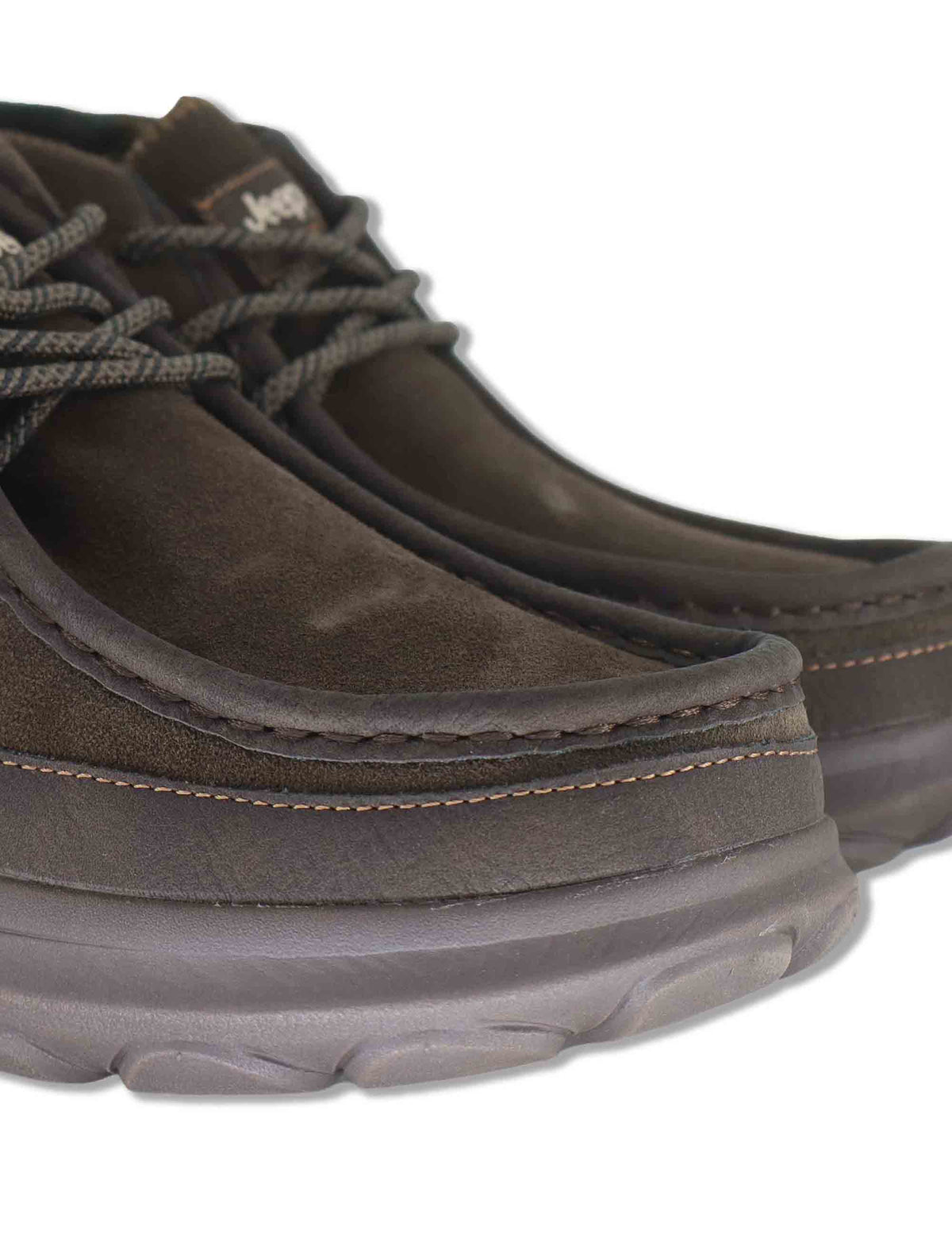 Stivaletti stringati uomo Kauai Walla Mid in camoscio marrone con vaschettone cucito JM62021A 030 Jeep 