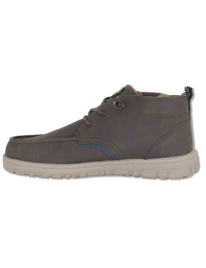 Stivaletti stringati uomo Samoa Mid in eco pelle marrone con lacci elasticizzati JM62050A 030 Jeep 