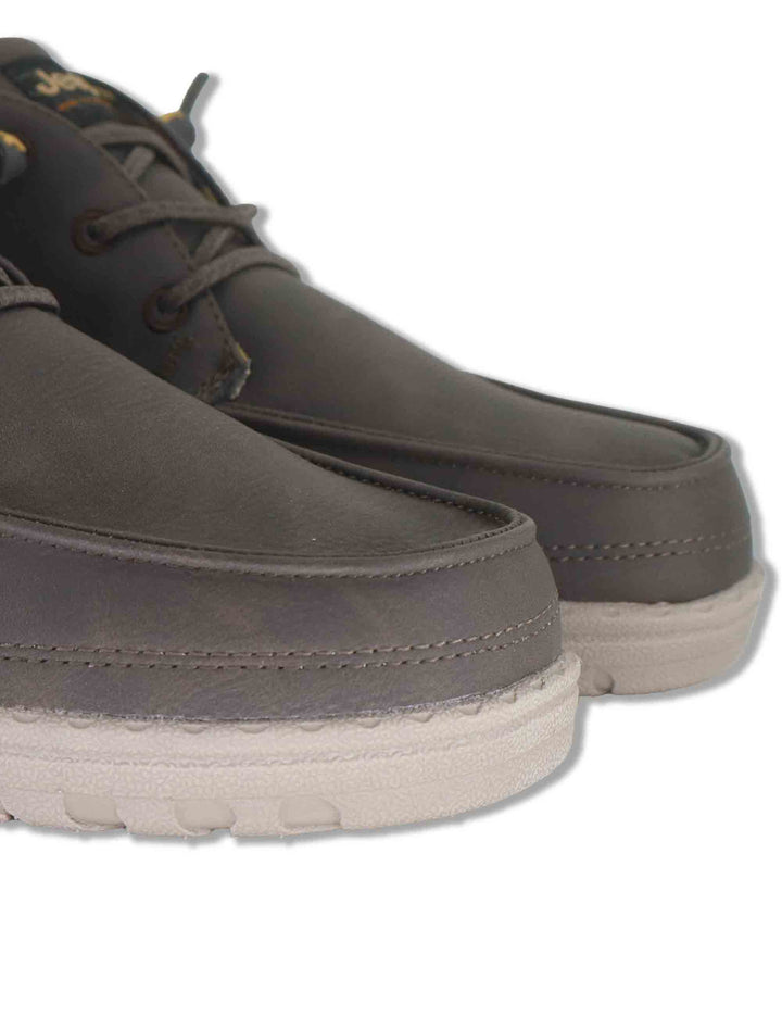 Stivaletti stringati uomo Samoa Mid in eco pelle marrone con lacci elasticizzati JM62050A 030 Jeep 