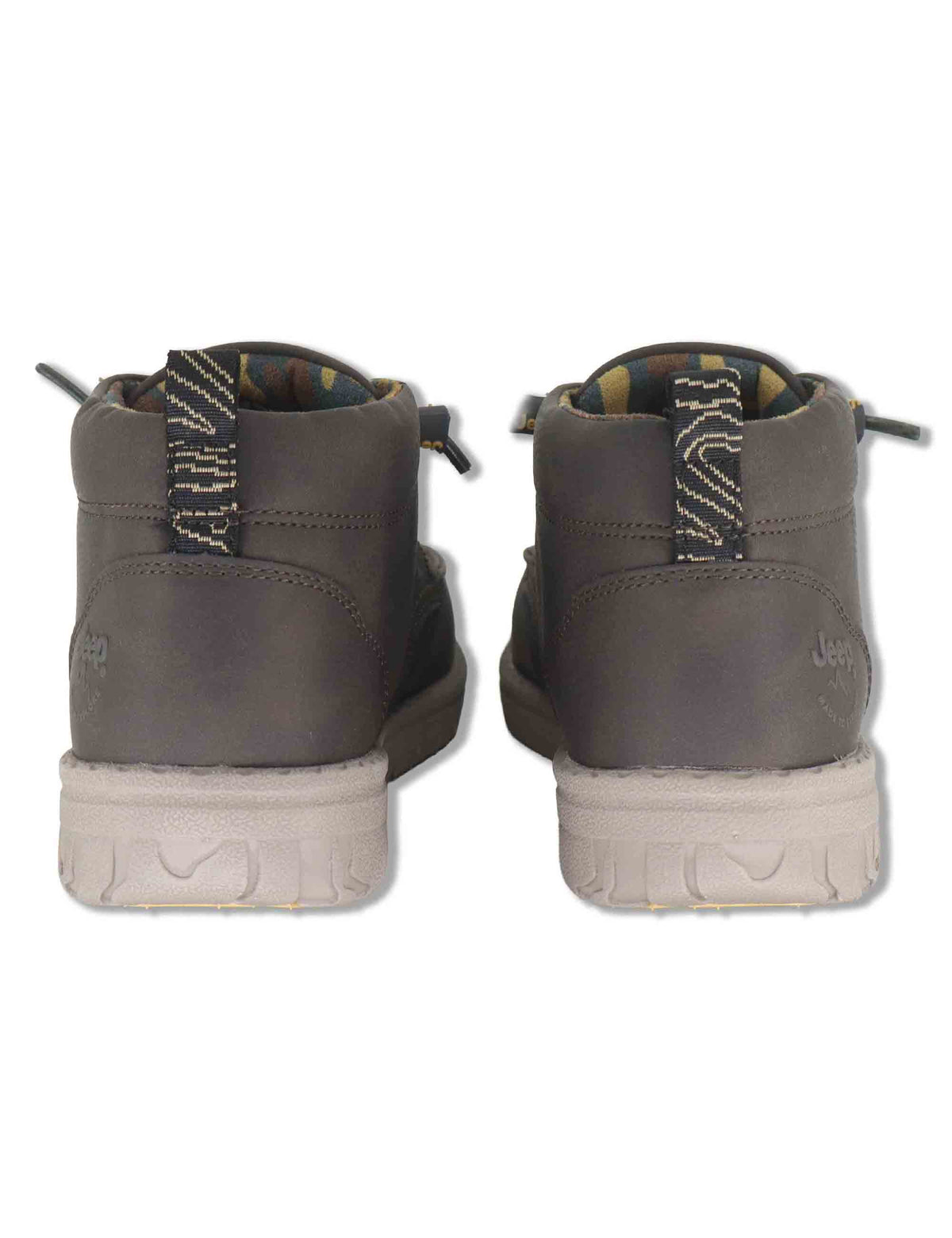 Stivaletti stringati uomo Samoa Mid in eco pelle marrone con lacci elasticizzati JM62050A 030 Jeep 