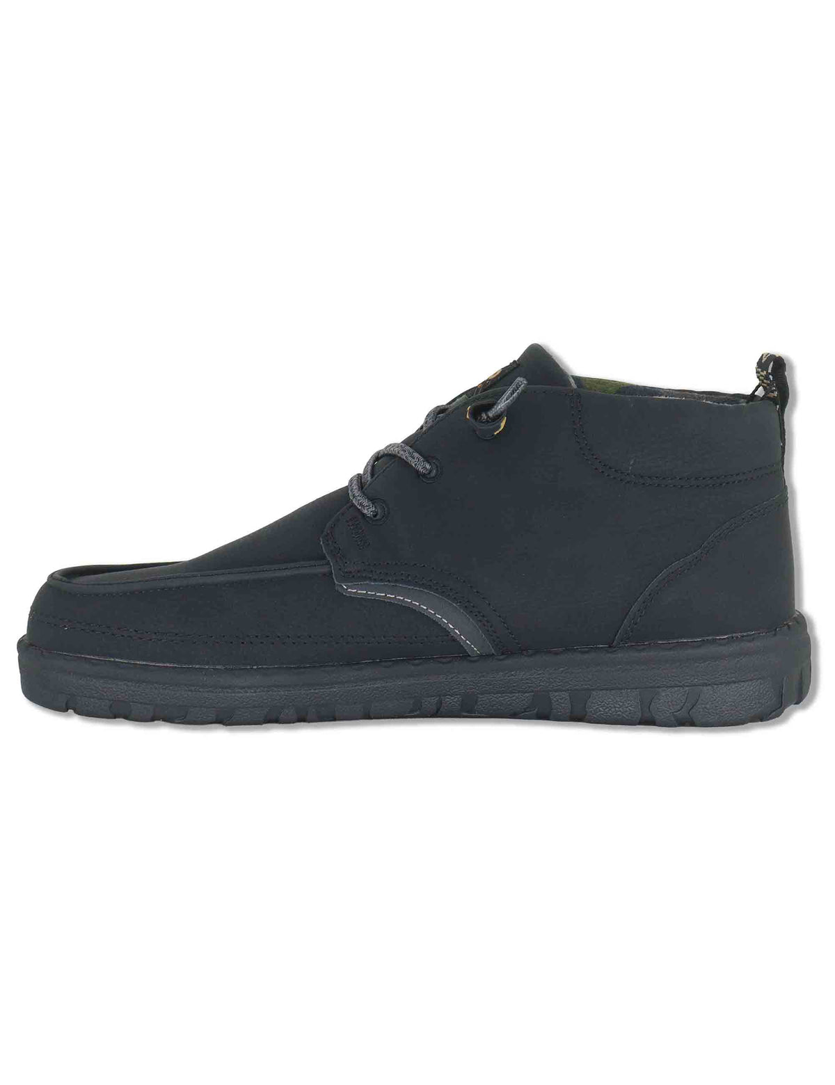 Stivaletti stringati uomo Samoa Mid in eco pelle nera con lacci elasticizzati JM62050A 062 Jeep 