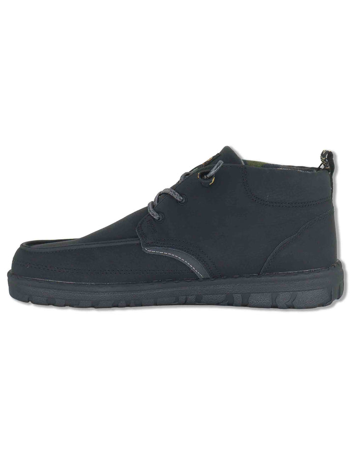Stivaletti stringati uomo Samoa Mid in eco pelle nera con lacci elasticizzati JM62050A 062 Jeep 