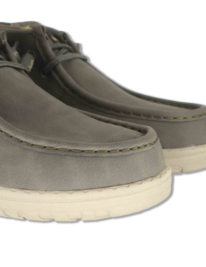 Stivaletti stringati uomo Samoa Wallabee Mid in eco pelle taupe con lacci elasticizzati JM62052A 029 Jeep 