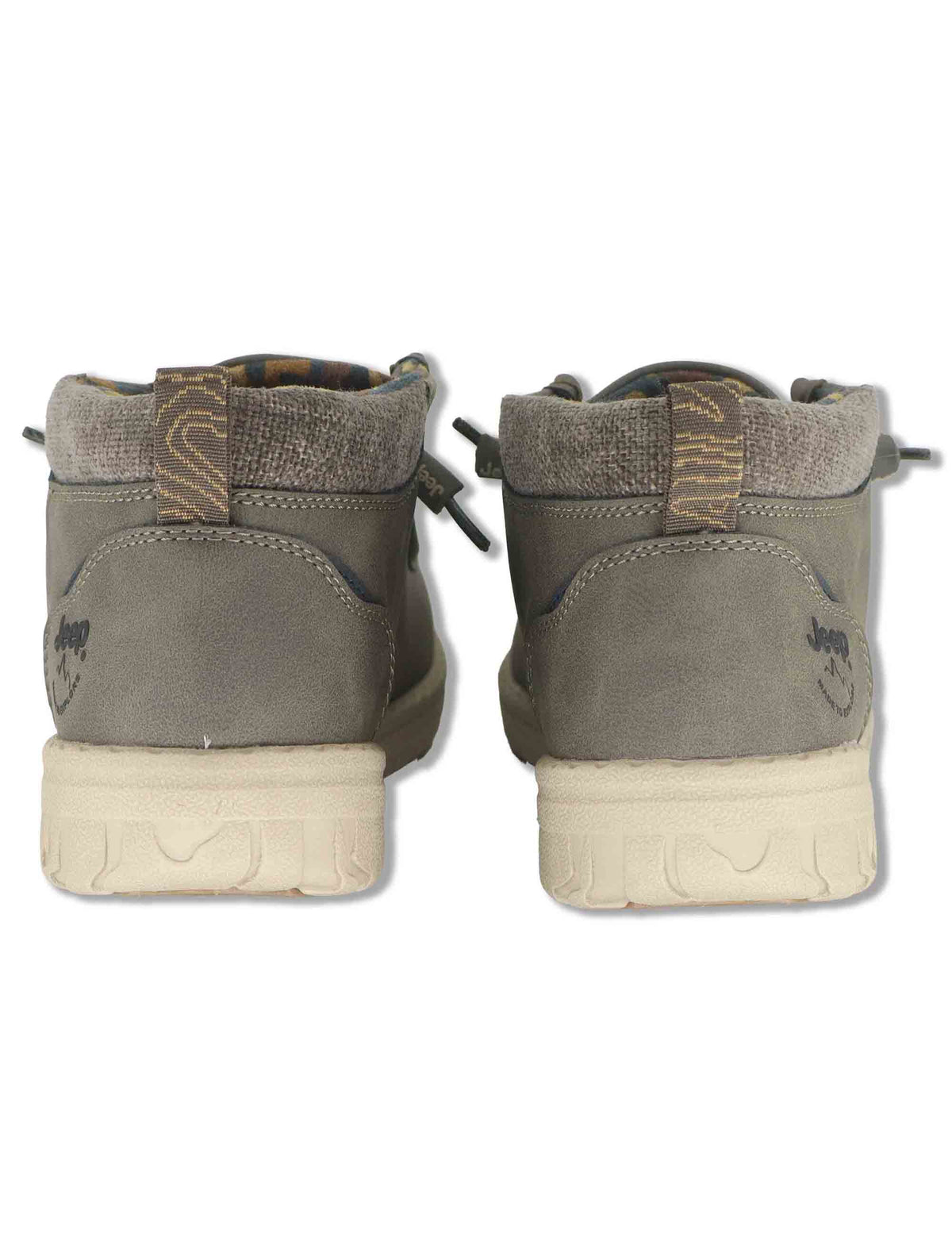 Stivaletti stringati uomo Samoa Wallabee Mid in eco pelle taupe con lacci elasticizzati JM62052A 029 Jeep 