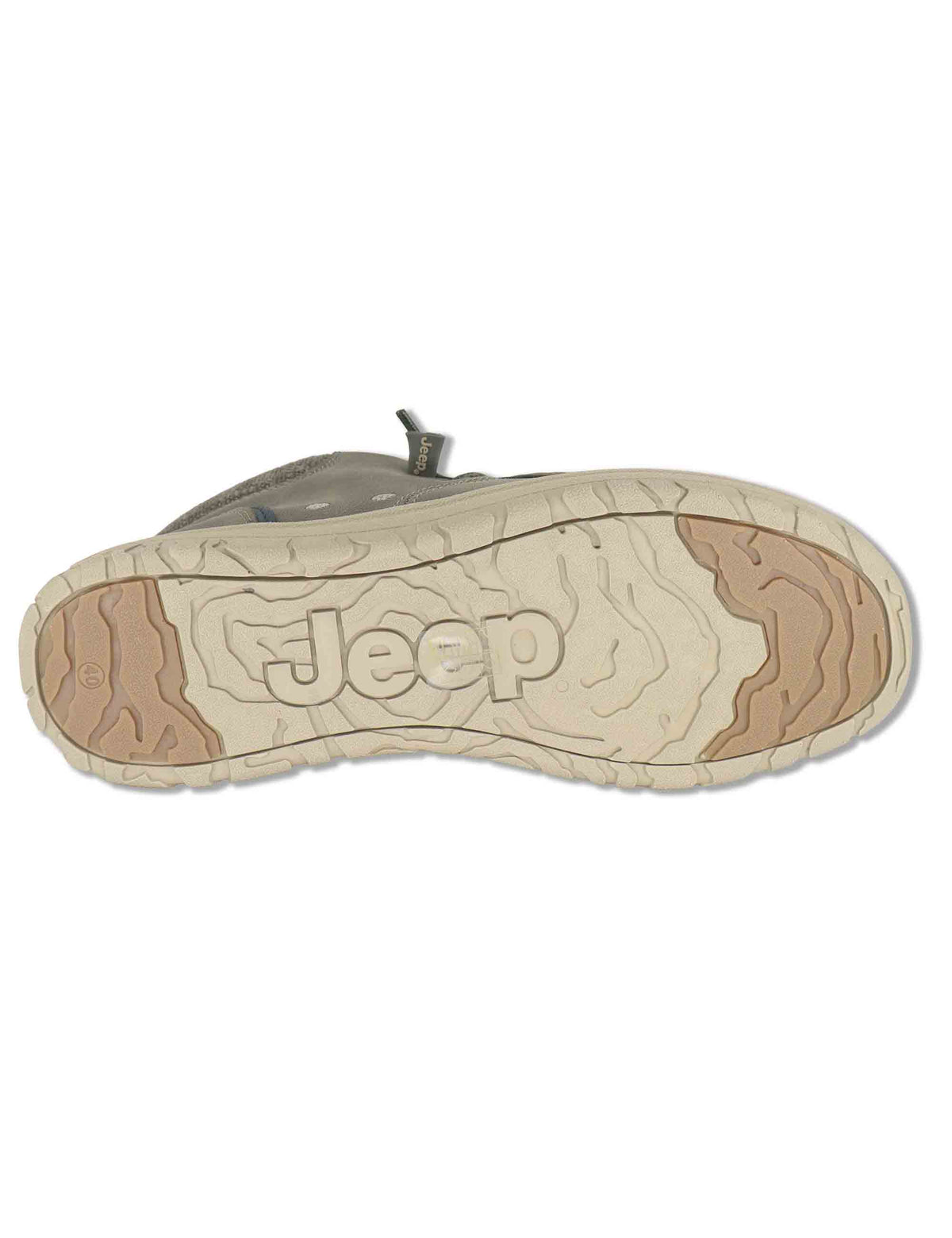 Stivaletti stringati uomo Samoa Wallabee Mid in eco pelle taupe con lacci elasticizzati JM62052A 029 Jeep 