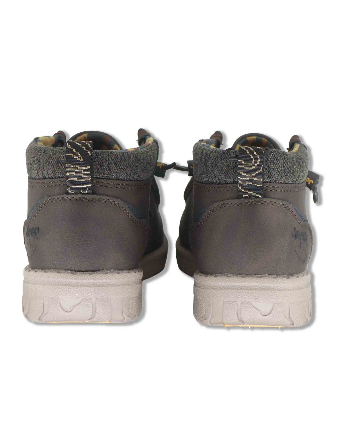 Stivaletti stringati uomo Samoa Wallabee Mid in eco pelle marrone con lacci elasticizzati JM62052A 030 Jeep 