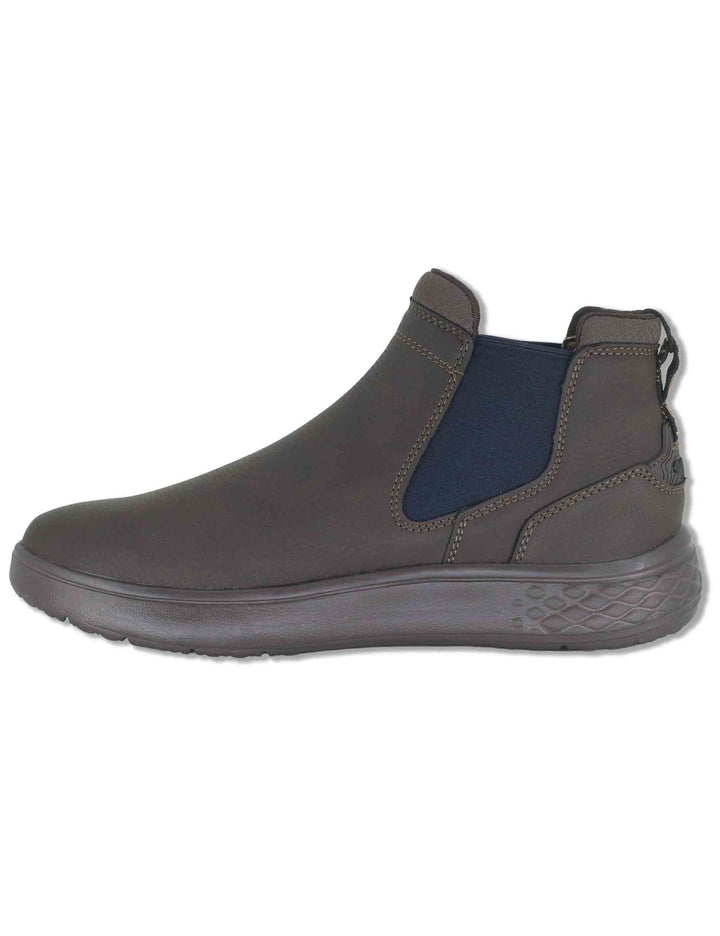 Stivaletti beatles uomo Kobi Chelsea in eco pelle marrone con elastici in tinta e suola extra soft JM62061A 030 Jeep 