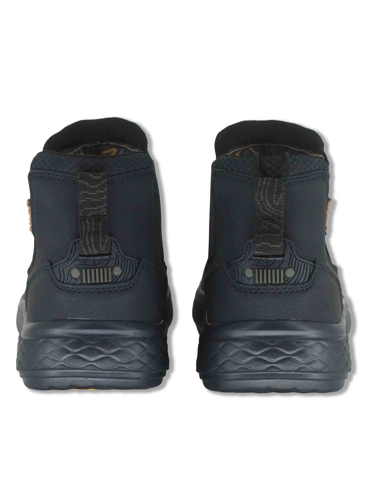 Stivaletti beatles uomo Kobi Chelsea in eco pelle nero con elastici in tinta e suola extra soft JM62061A 062 Jeep 