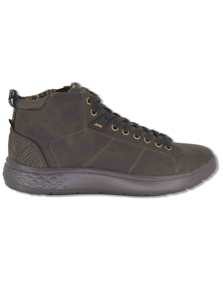 Stivaletti stringati uomo Kobi Mid in eco pelle marrone con suola extra soft JM62062A 030 Jeep 