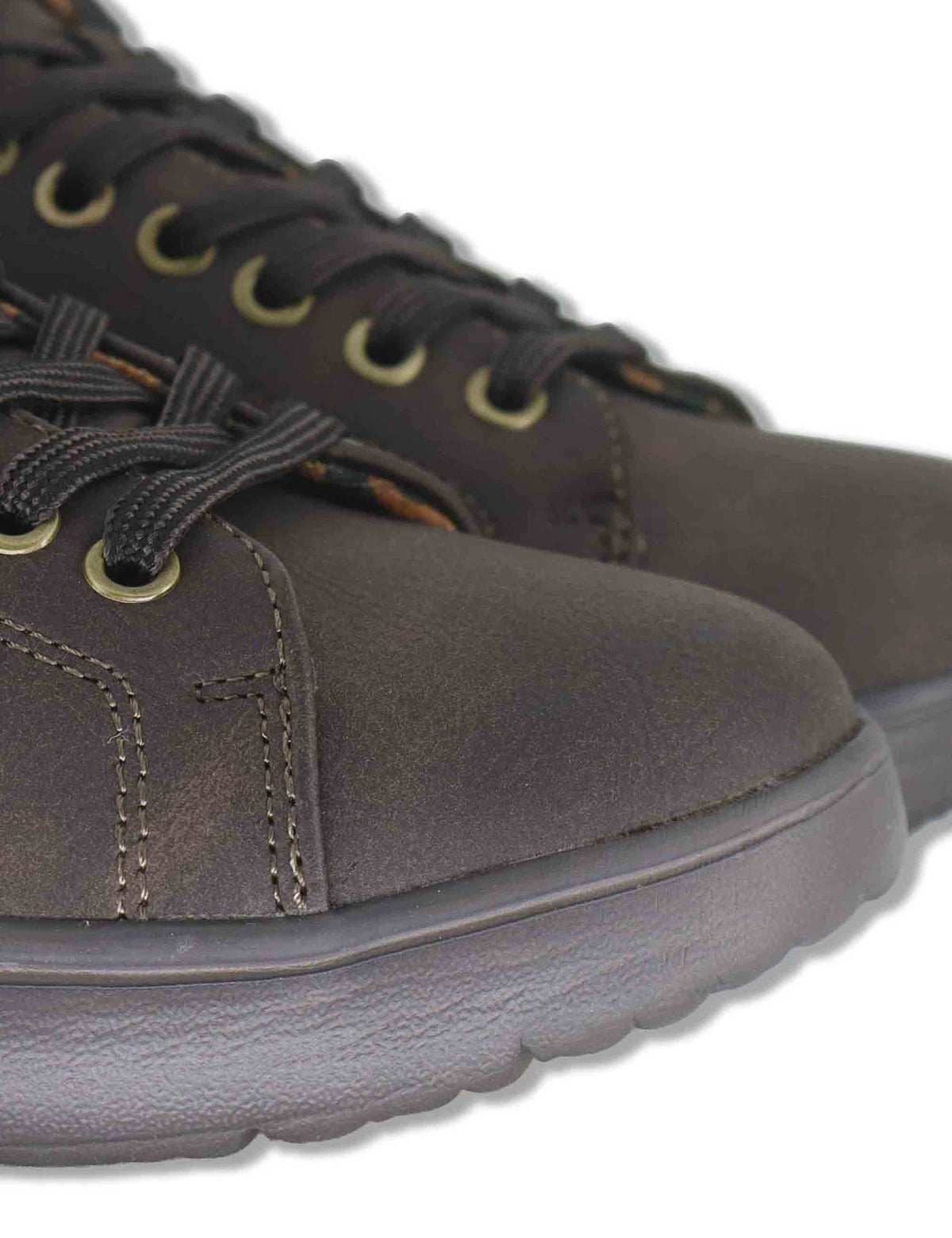 Stivaletti stringati uomo Kobi Mid in eco pelle marrone con suola extra soft JM62062A 030 Jeep 