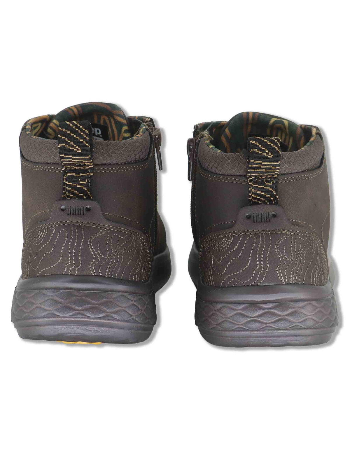 Stivaletti stringati uomo Kobi Mid in eco pelle marrone con suola extra soft JM62062A 030 Jeep 