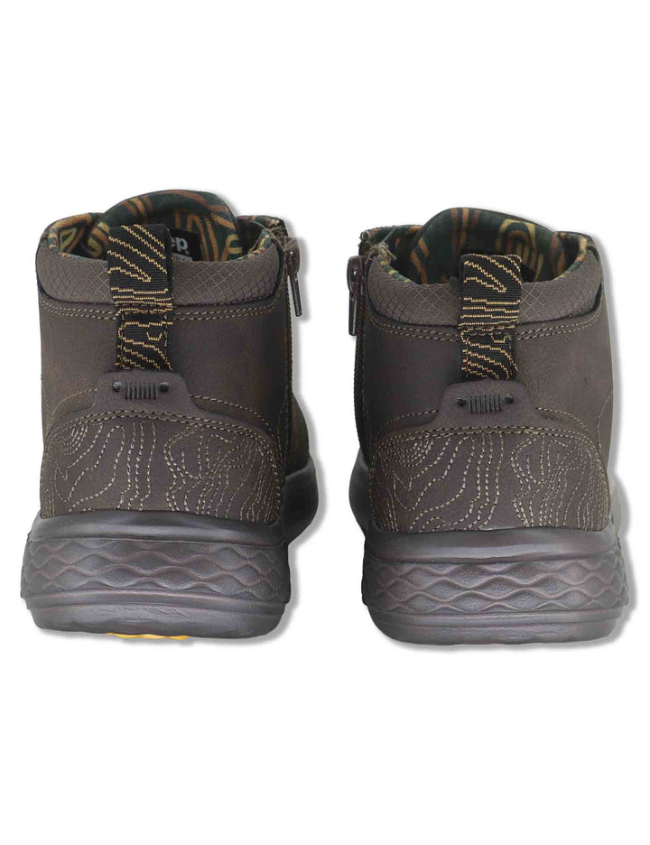 Stivaletti stringati uomo Kobi Mid in eco pelle marrone con suola extra soft JM62062A 030 Jeep 