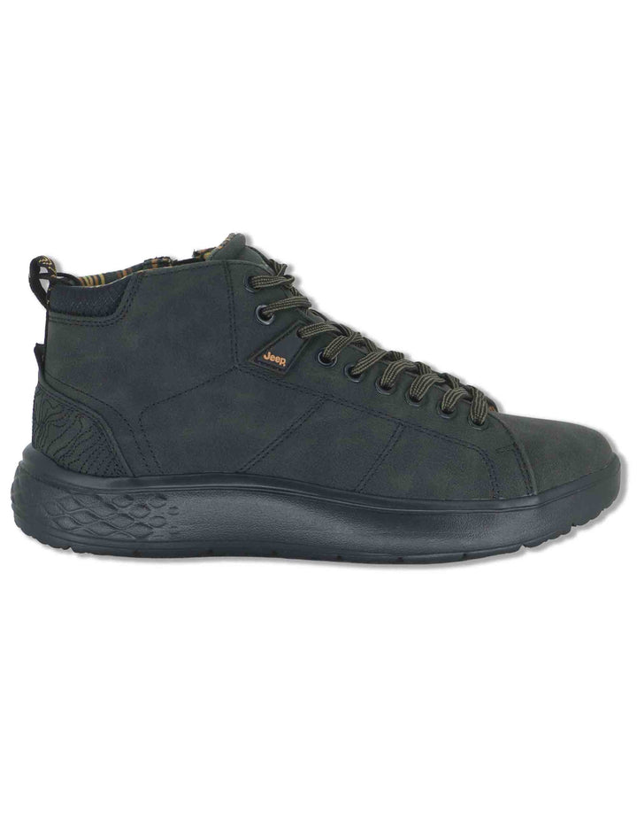 Stivaletti stringati uomo Kobi Mid in eco pelle nero con suola extra soft JM62062A 062 Jeep 
